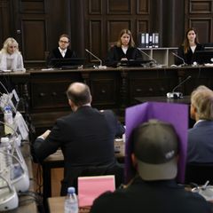 Verhandlung in sogenanntem Block-Prozess in Hamburg