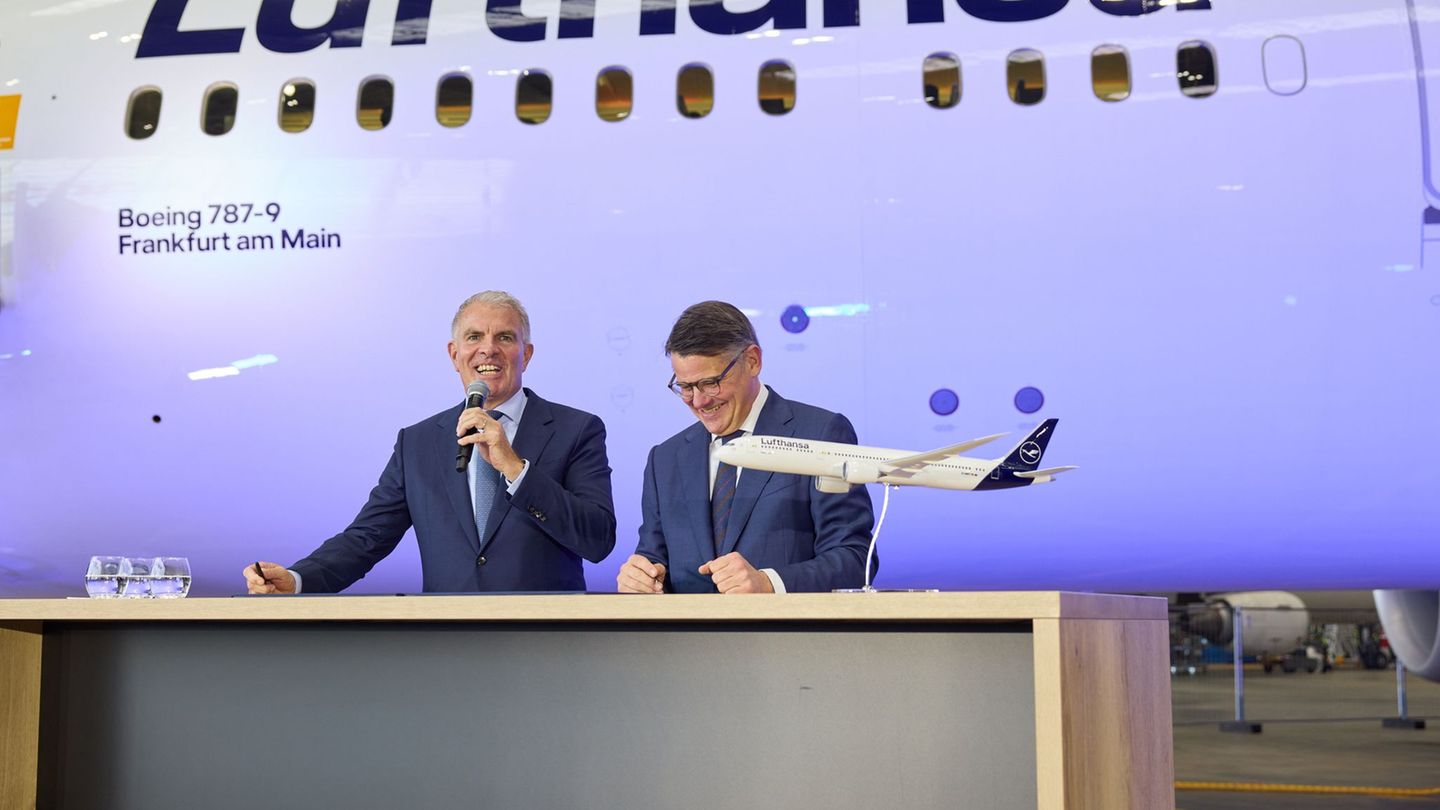 Die Boeing 787 ist bereits die siebte Lufthansa-Maschine, die den Namen des größten deutschen Drehkreuzes Frankfurt trägt. Foto: