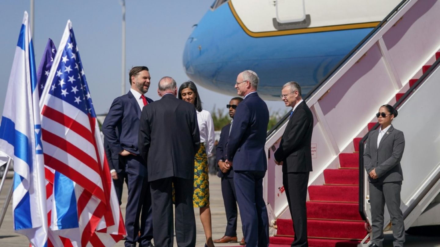 JD Vance bei seiner Ankunft in Tel Aviv