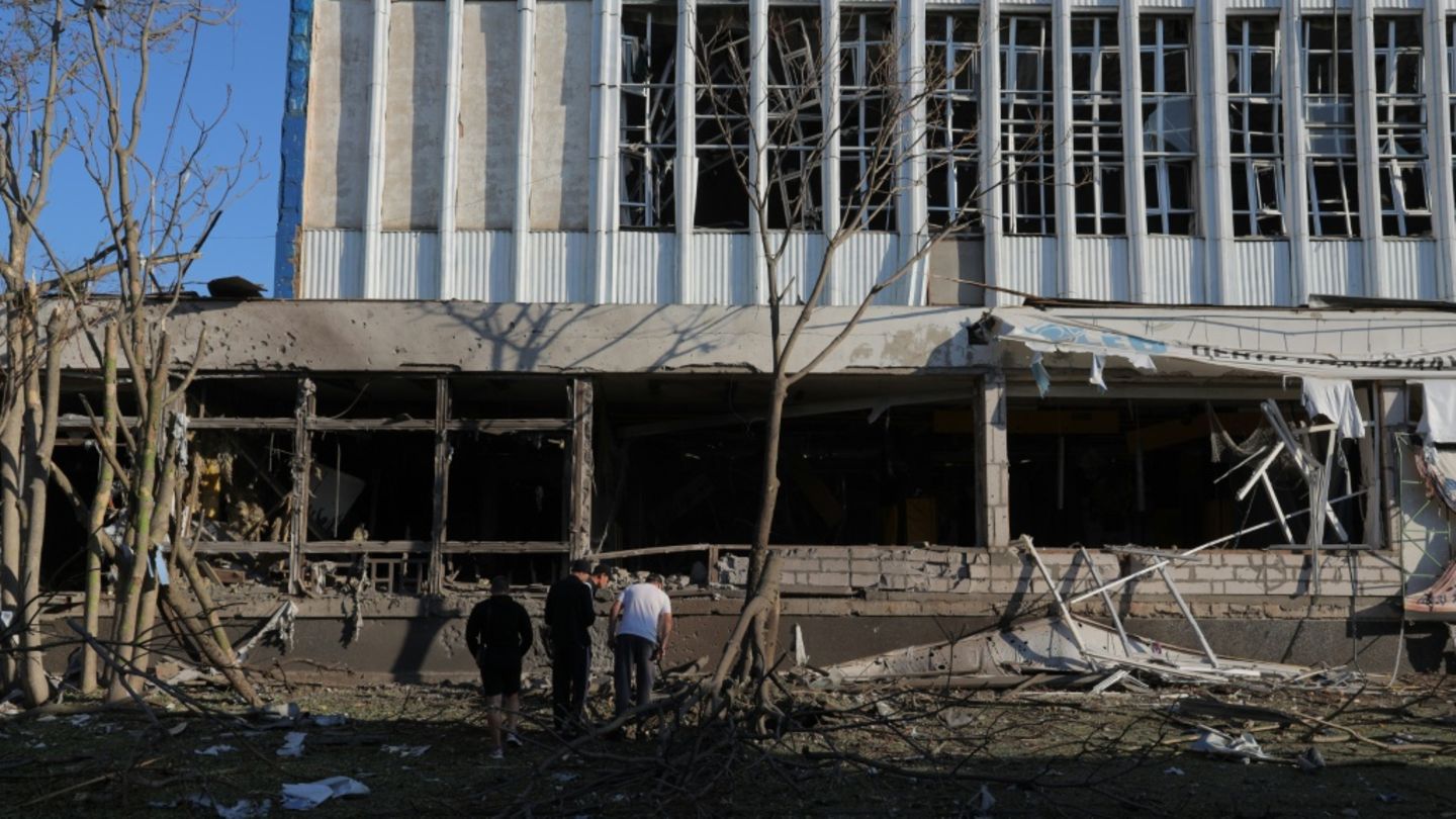 Sportzentrum in Odessa nach einem russischen Angriff im September