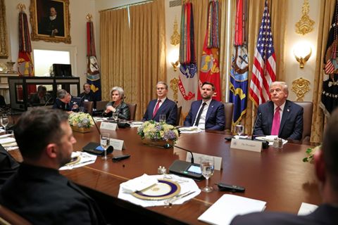 Trump (r.) und Selenskyj (l.) vergangene Woche