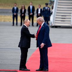 US-Präsident Donald Trump und der russische Staatschef Wladimir Putin bei ihrem Treffen in Alaska