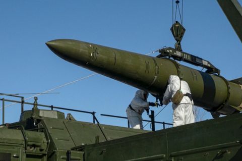Das russische Militär setzt immer wieder ballistische Raketen des Typs Iskander gegen Ziele in der Ukraine ein. (Archivbild) Fot