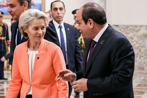 Von der Leyen und Al-Sisi 2024 in Kairo