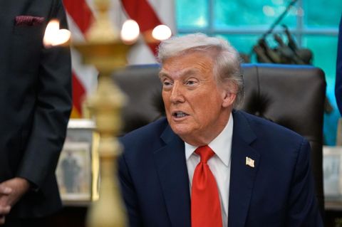US-Präsident Donald Trump im Oval Office