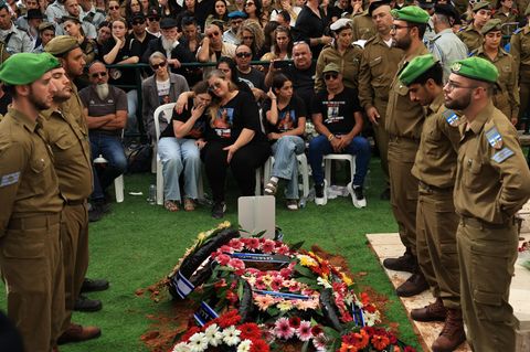 Beerdigung eines Soldaten in Kfar Saba, Israel