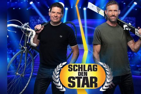 Jan Ullrich (l.) und Sven Hannawald wollen bei "Schlag den Star" beide gewinnen.