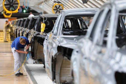 Die Produktion von Volkswagen in Wolfsburg