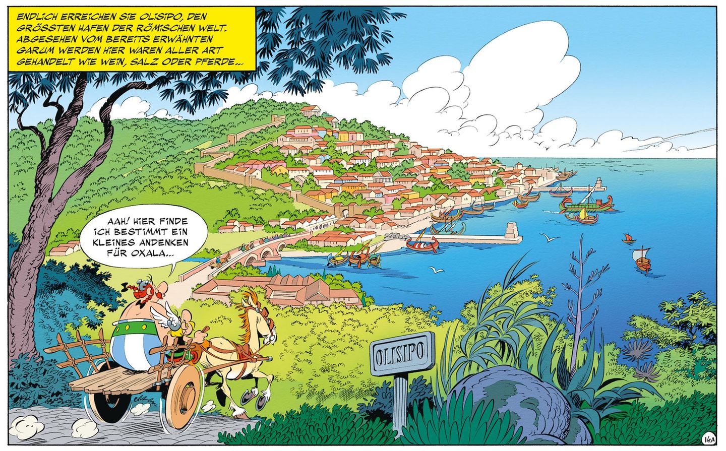 Oh, wie schön ist Olisipo! Bild aus dem neuen Asterix-Comic
