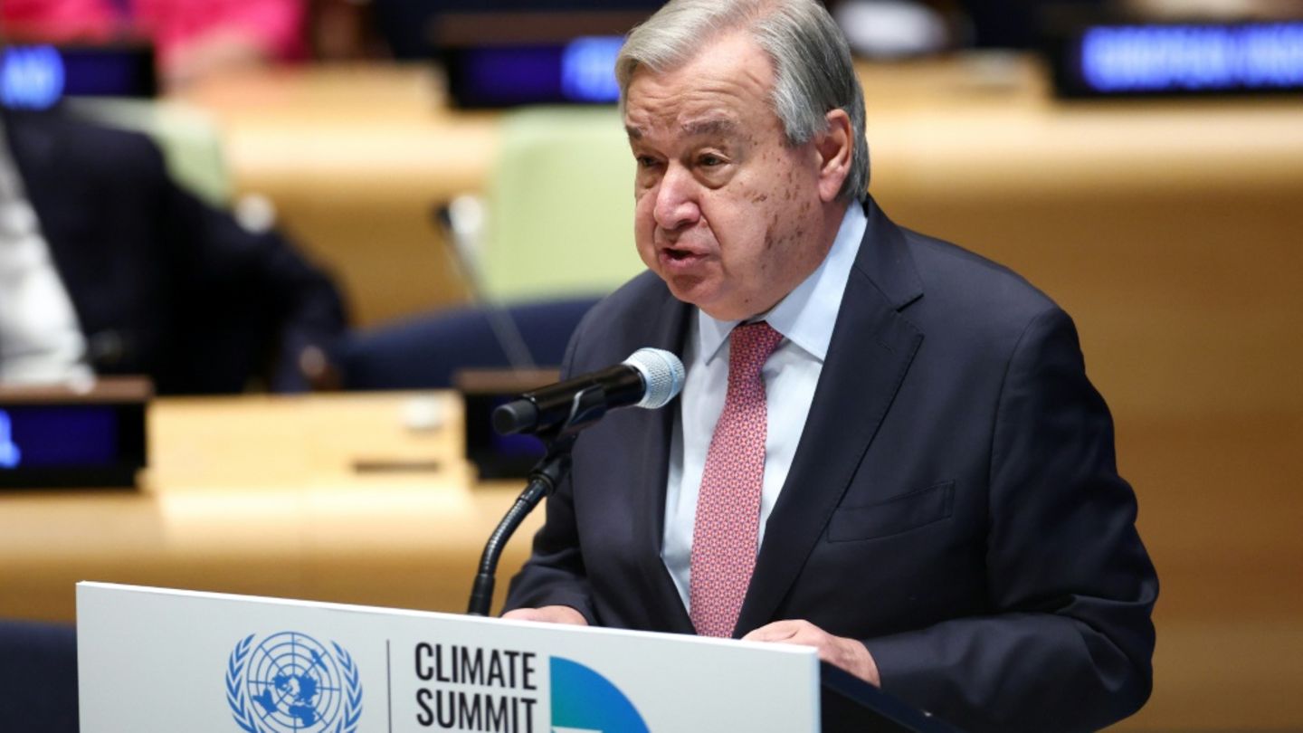 Guterres am 24. September beim Klimagipfel in New Yrok