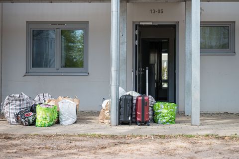 Flüchtlinge aus der Ukraine müssen sich in der Landesaufnahmestelle in Lebach anmelden und registrieren, bevor sie in die Kommun