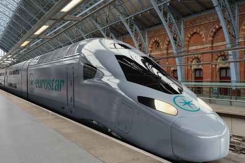 Die neuen Doppeldecker-Hochgeschwindigkeitszüge sollen künftig auch Frankfurt ansteuern. (Handout) Foto: Eurostar/PA Media/dpa