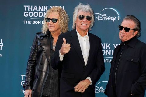 David Bryan, Jon Bon Jovi und Tico Torres (v.l.) von Bon Jovi.