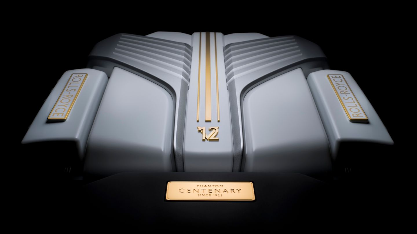 Der verzierte Motorblock des Phantom