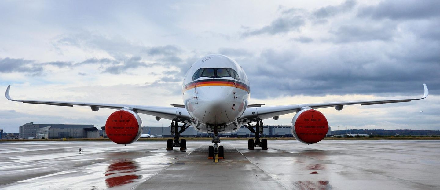 Regierungsflieger von vorne