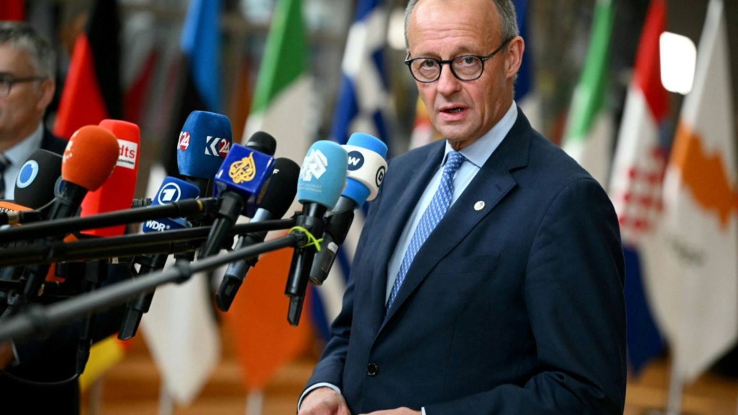 Friedrich Merz beim EU-Gipfel in Brüssel