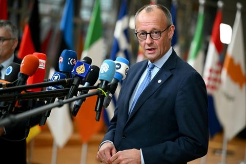 Friedrich Merz beim EU-Gipfel in Brüssel