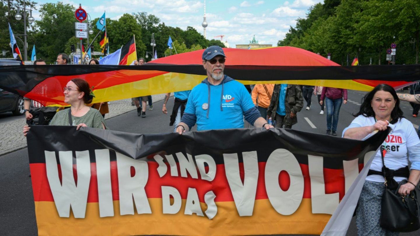 Demonstration in Berlin in Mai Demonstration in Berlin in Mai
