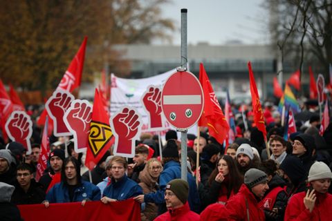Gewerkschaftsdemo in Wolfsburg
