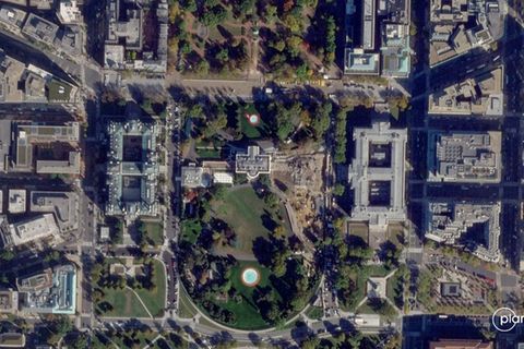 Satellitenaufnahme vom Weißen Haus