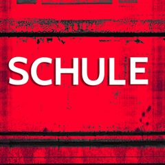 Die Buchstaben S C H U L E fallen in einer Animation von der Wand, Demokratiebildung