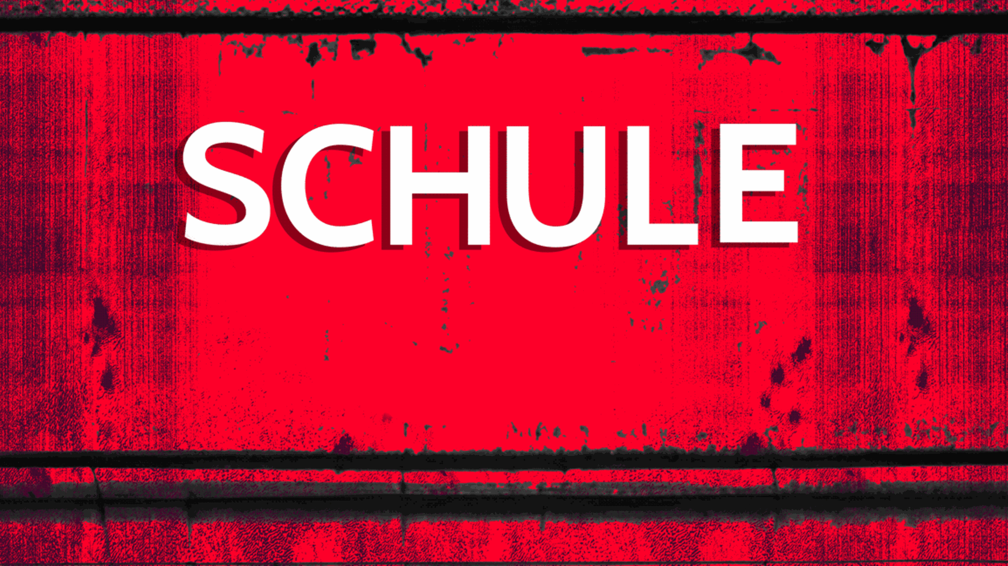 Die Buchstaben S C H U L E fallen in einer Animation von der Wand, Demokratiebildung