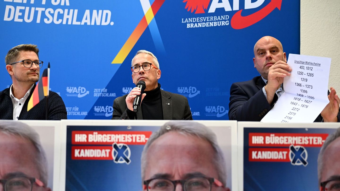 Die AfD Brandenburg wirft der Wahlleitung in Bad Freienwalde Unregelmäßigkeiten bei der Briefwahl zur Bürgermeister-Stichwahl vo