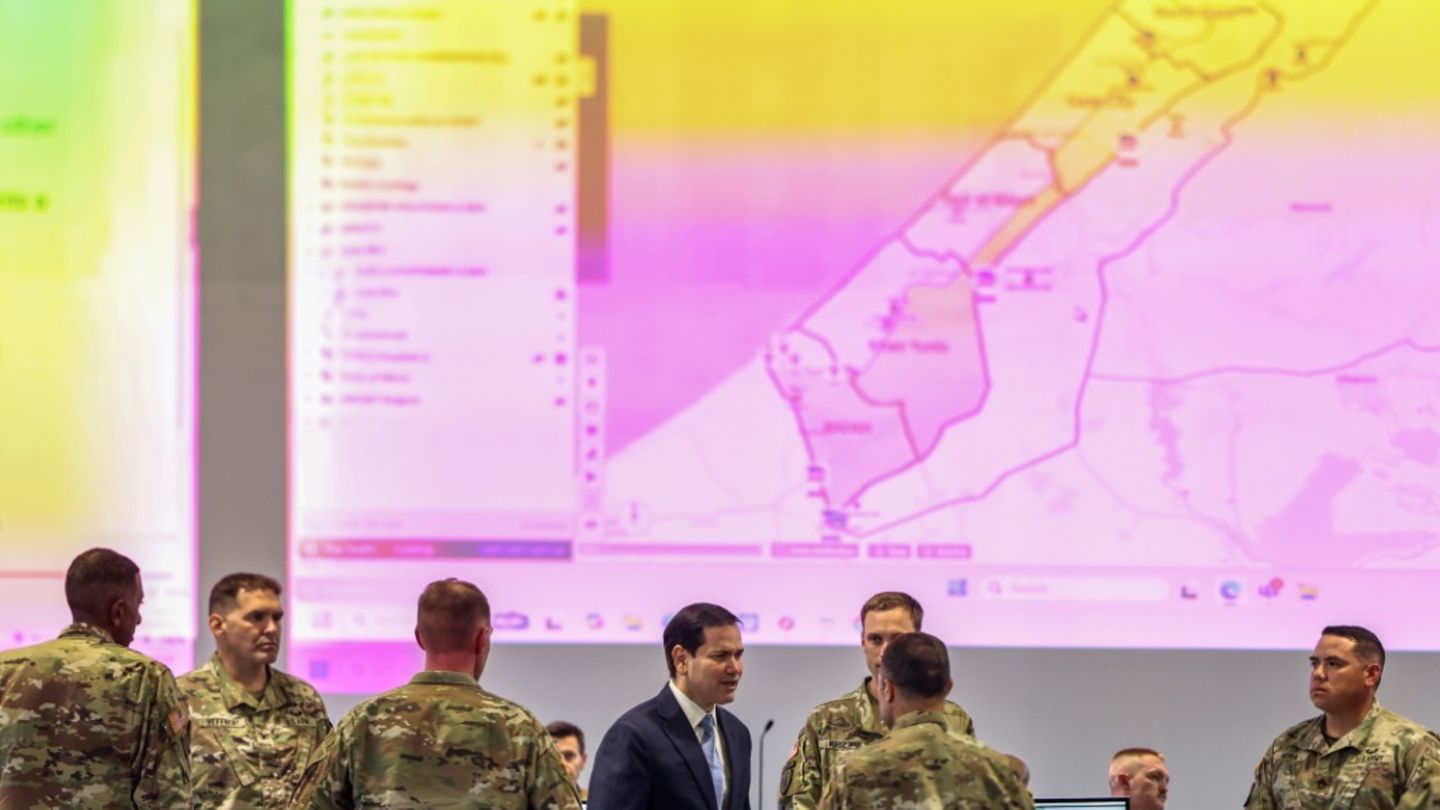 US-Außenminister Marco Rubio in einem israelischen Militärzentrum US-Außenminister Marco Rubio in einem israelischen Militärzentrum