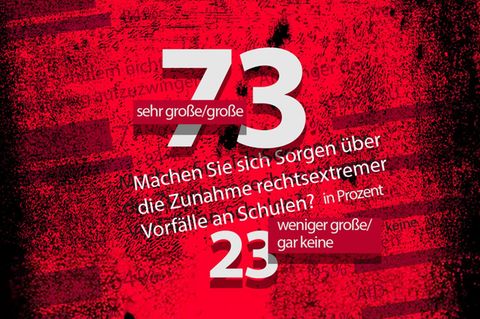 Eine grafische Anmutung einer Frage aus der Forsa-Umfrage Eine grafische Anmutung einer Frage aus der Forsa-Umfrage