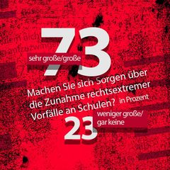 Eine grafische Anmutung einer Frage aus der Forsa-Umfrage