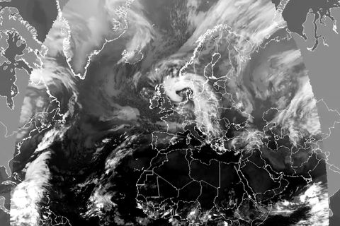 Eine Wetterkarte.