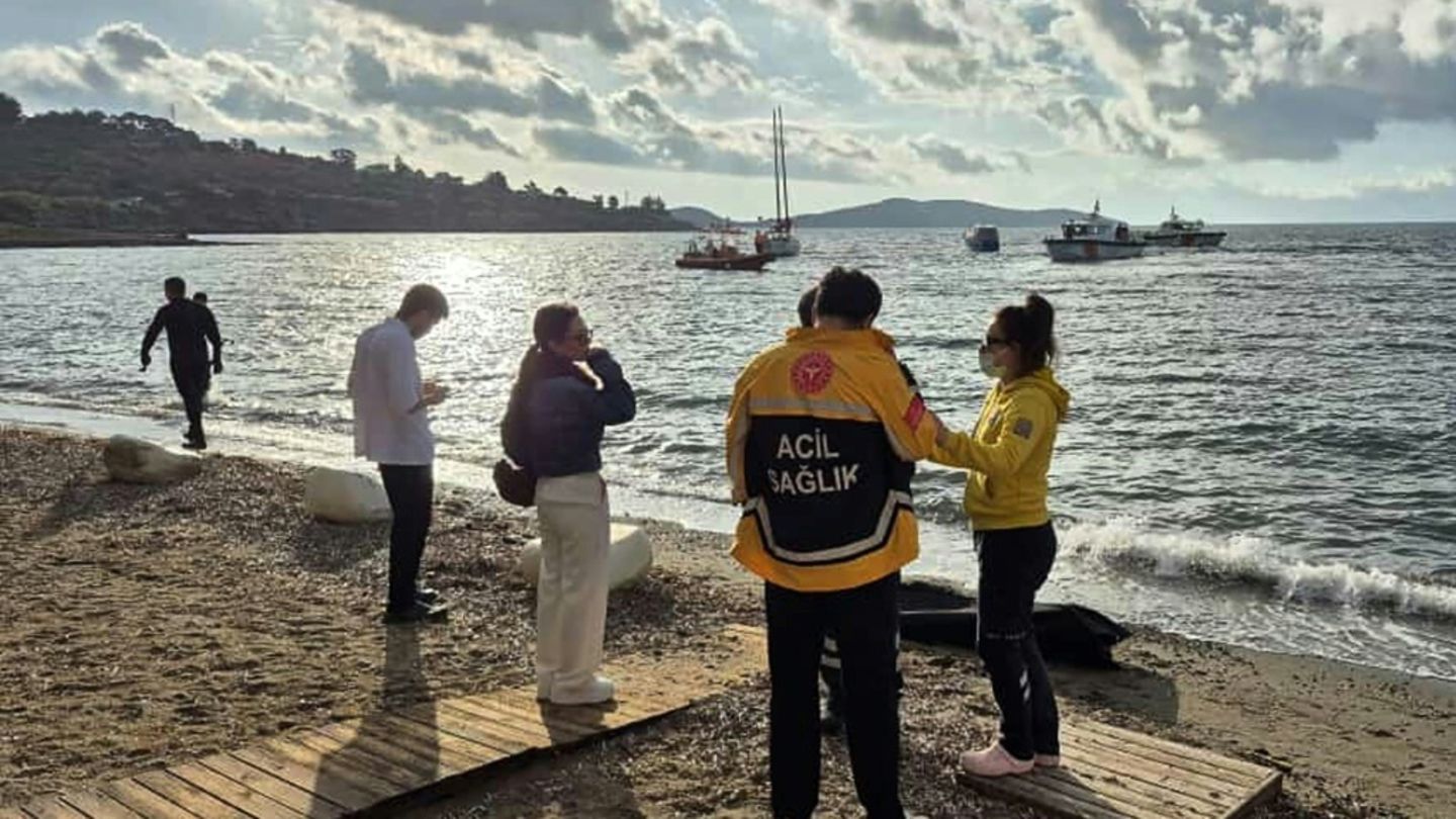 Rettungskräfte am Strand von Bodrum Rettungskräfte am Strand von Bodrum