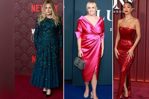 Jennifer Coolidge (l.) und Nicole Scherzinger (r.) spielen im neuen Film von und mit Rebel Wilson mit. Jennifer Coolidge (l.) und Nicole Scherzinger (r.) spielen im neuen Film von und mit Rebel Wilson mit.