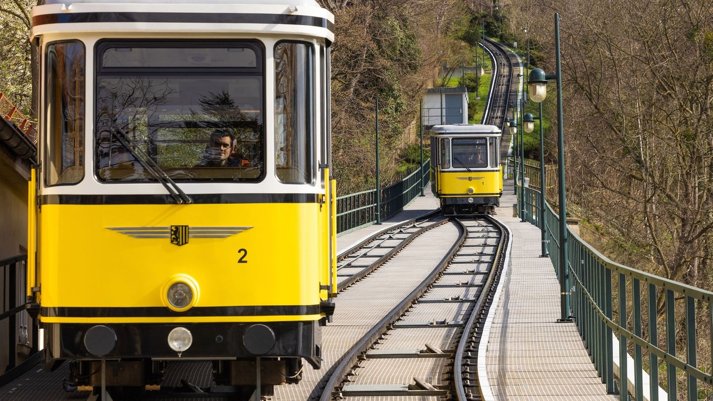 Die bekannte Dresdner Standseilbahn feiert Jubiläum. Foto: Jürgen Lösel/dpa Die bekannte Dresdner Standseilbahn feiert Jubiläum. Foto: Jürgen Lösel/dpa