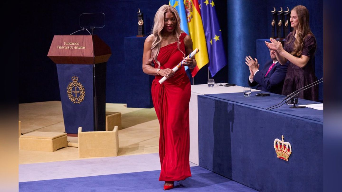 Princess Leonor: She honors Serena Williams with a prize Princess Leonor: She honors Serena Williams with a prize