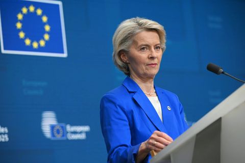 Von der Leyen am Donnerstag in Brüssel