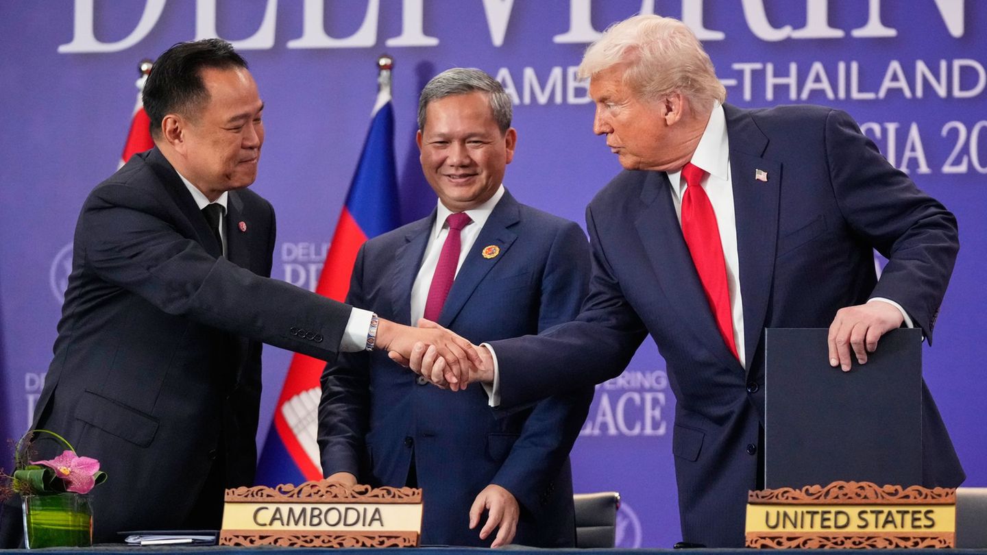 After fighting in the border area: Thailand and Cambodia seal peace – Trump mediates After fighting in the border area: Thailand and Cambodia seal peace – Trump mediates