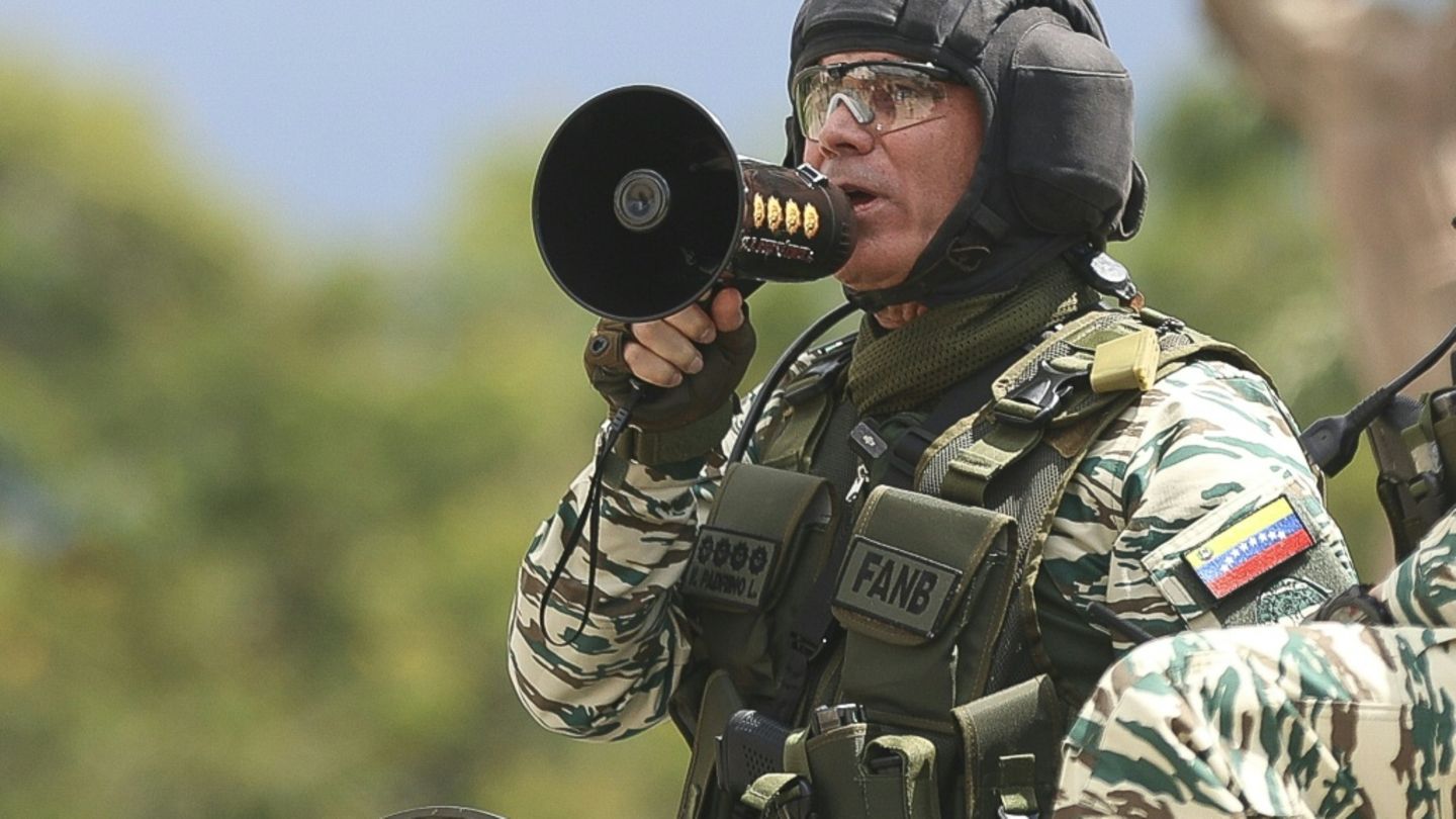 Der venezolanische Verteidigungsminister Padrino López Der venezolanische Verteidigungsminister Padrino López