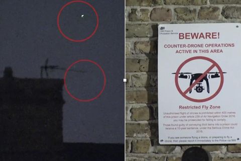 Lieferservice per Luft: Drohnen fliegen Drogen und Waffen in Londoner Gefängnis Lieferservice per Luft: Drohnen fliegen Drogen und Waffen in Londoner Gefängnis