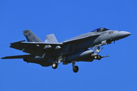 Eine F/A-18F Super Hornet der US Navy Eine F/A-18F Super Hornet der US Navy