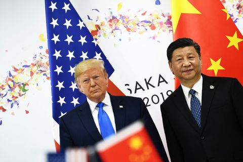 Donald Trump and Xi Jinping im Jahr 2019