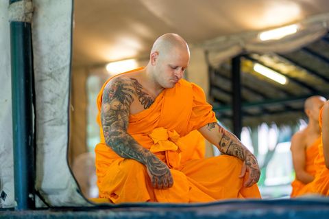 Innere Ruhe finden: Beau Drury hat dafür 30 Tage als Mönch in einem Dorf im Norden Thailands verbracht