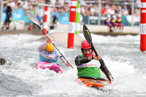 Auf der Augsburger Kanuslalom-Strecke fanden schon oft internationale Wettkämpfe statt. (Archivbild) Foto: Christian Kolbert/Kol
