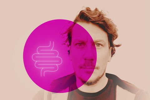 Blinddarmentzündung: Kollage Benjamin Munz mit Symbolbild Darm