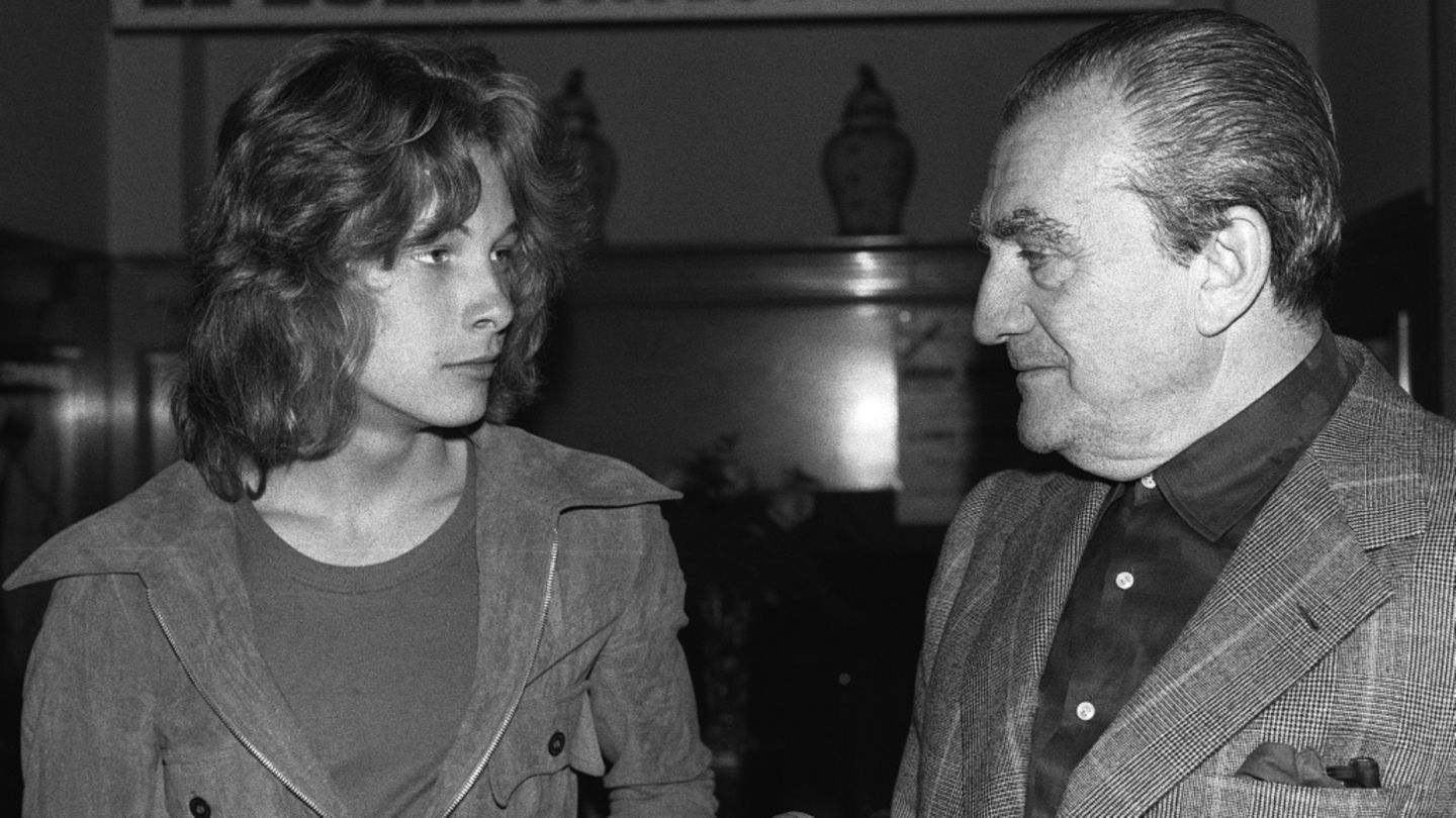 Björn Andrésen 1971 mit Luchino Visconti in Cannes Björn Andrésen 1971 mit Luchino Visconti in Cannes