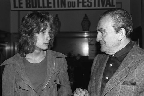 Björn Andrésen 1971 mit Luchino Visconti in Cannes