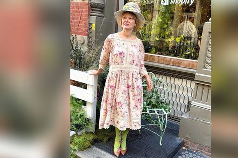 Pamela Anderson bei ihrem Auftritt in New York.
