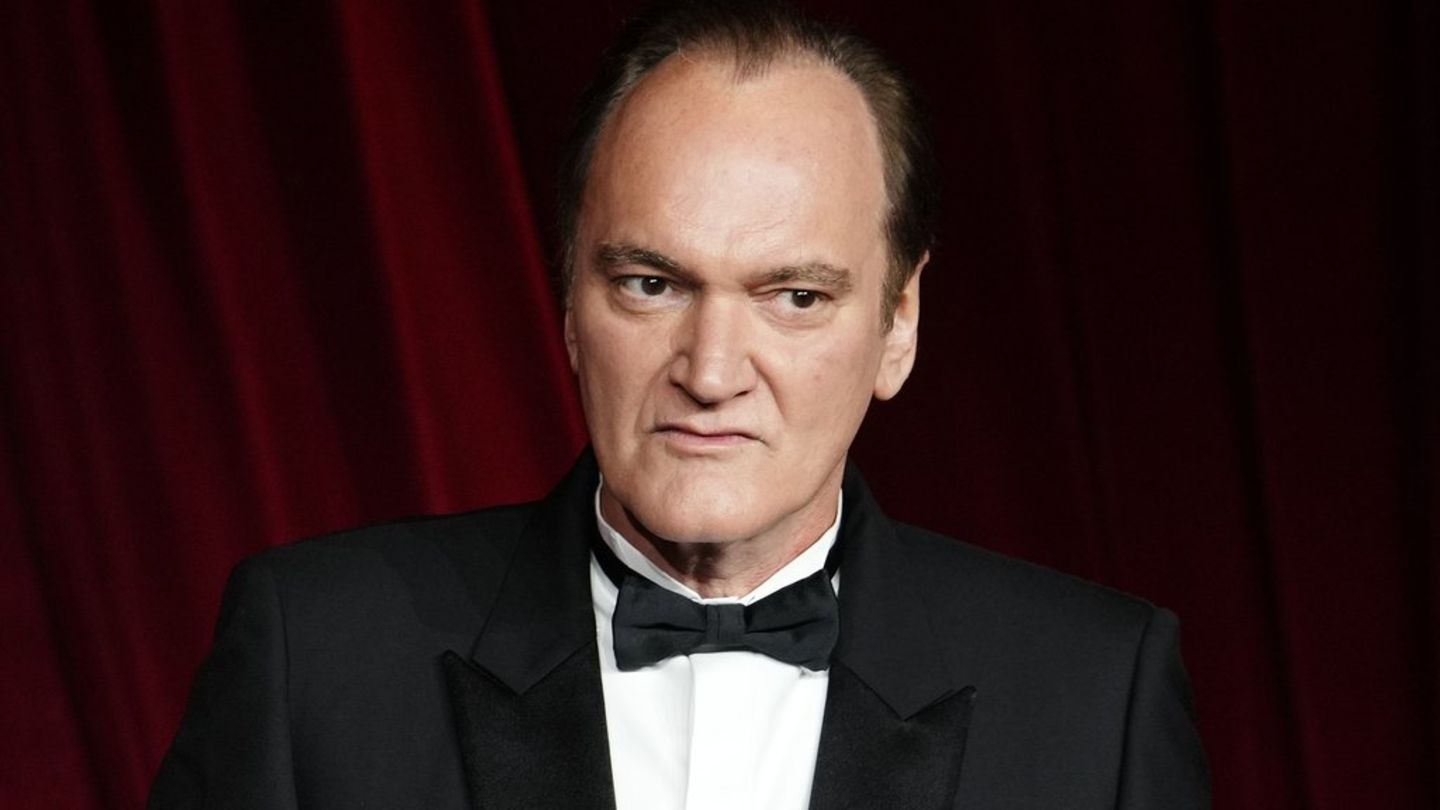Quentin Tarantino stand für einen Film vor der Kamera.