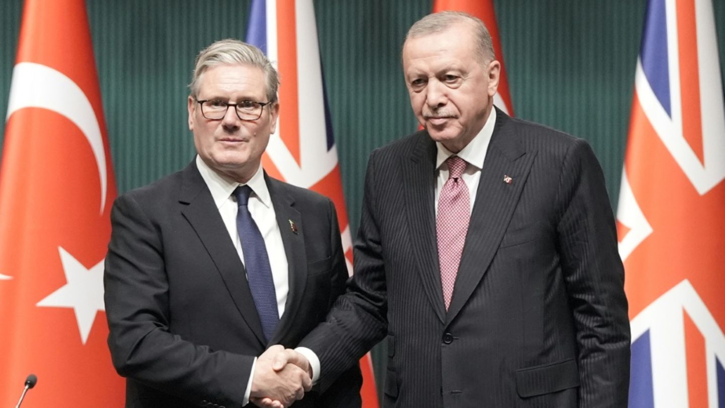 Starmer (l.) und Erdogan Starmer (l.) und Erdogan