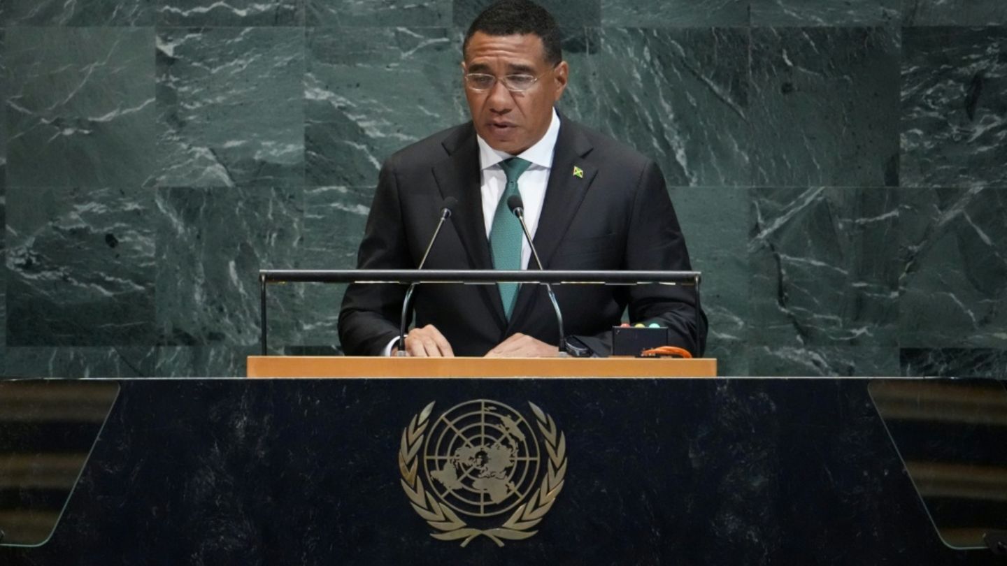 Jamaikas Regierungschef Holness im September in New York Jamaikas Regierungschef Holness im September in New York